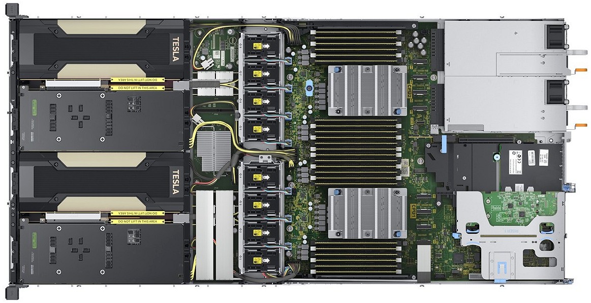 Сервер C4140 вид сверху