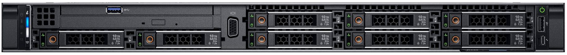 Сервер R440 вид спереди