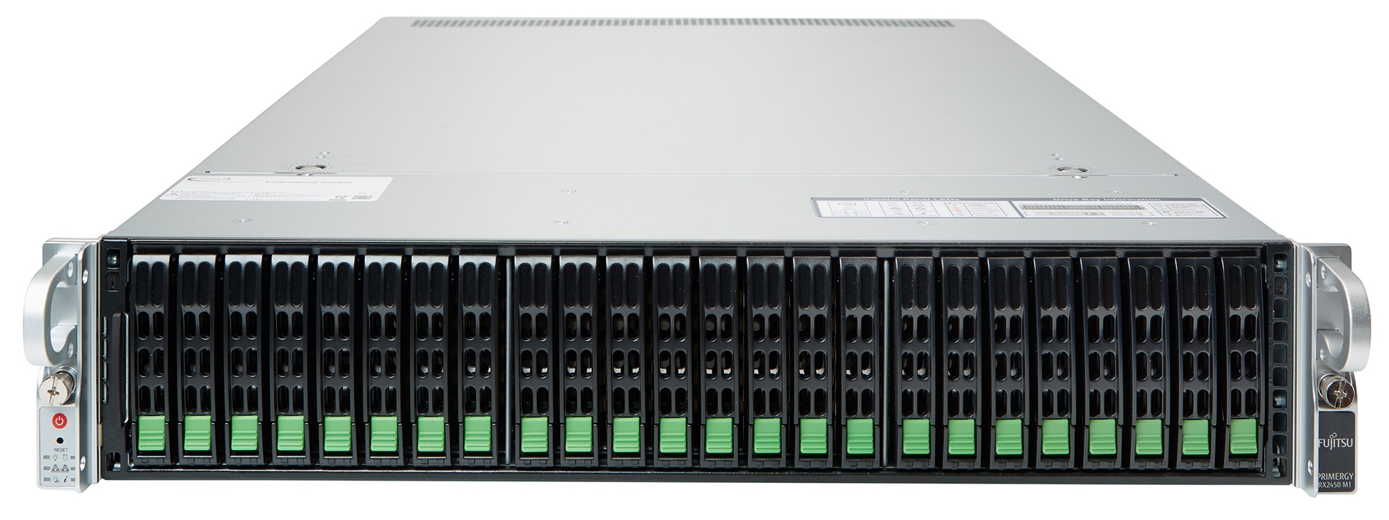 RX2450 Передняя панель с отсеками для дисков формата 2.5