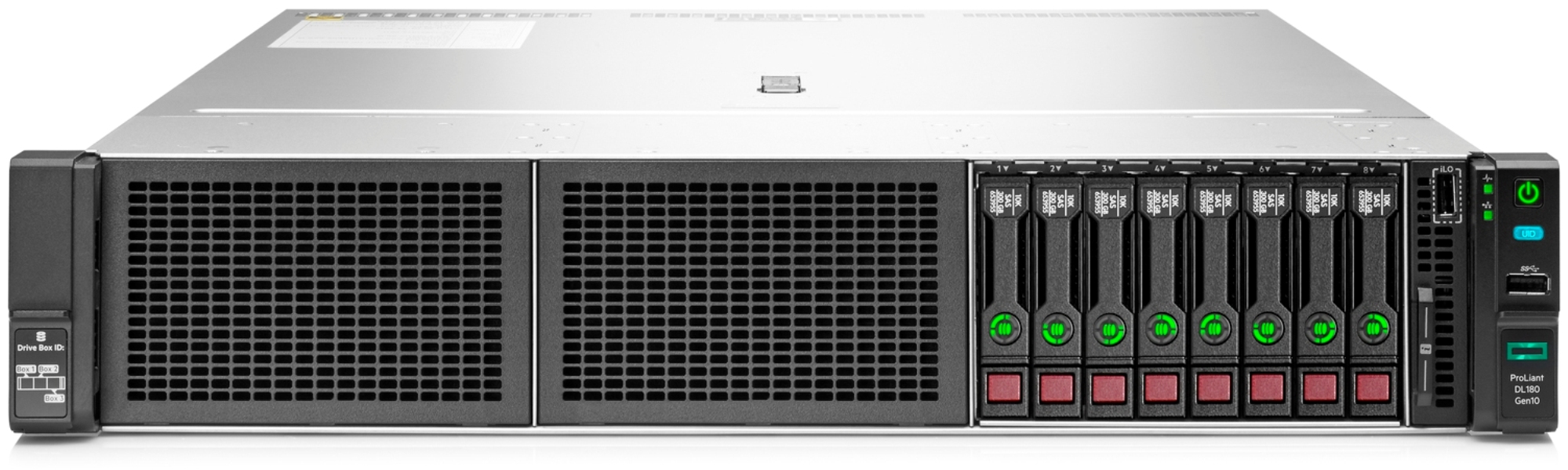 DL180 Передняя панель с отсеками для дисков формата 2.5