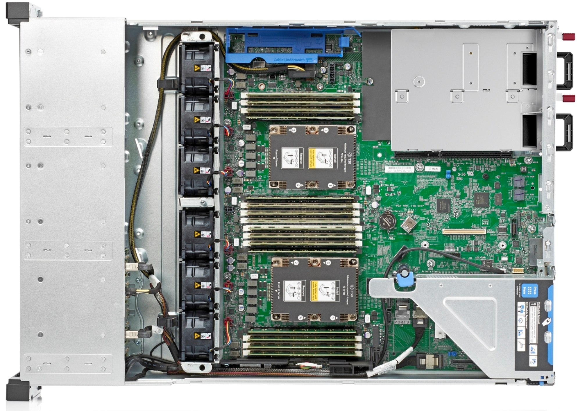 DL180 Вид сверху со снятой крышкой