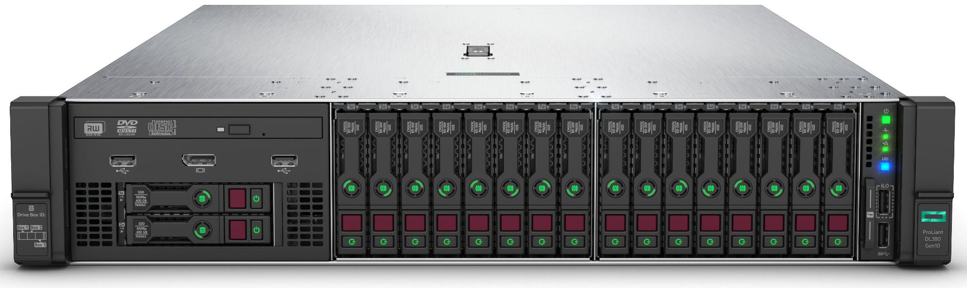 DL380 Передняя панель с отсеками для дисков формата 2.5