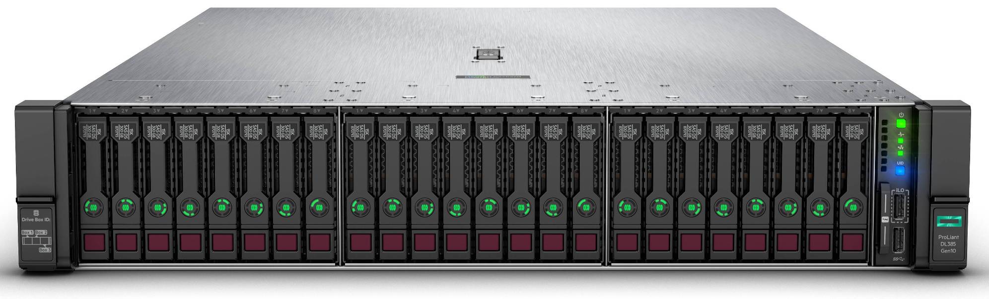 DL385 Передняя панель с отсеками для дисков формата 2.5