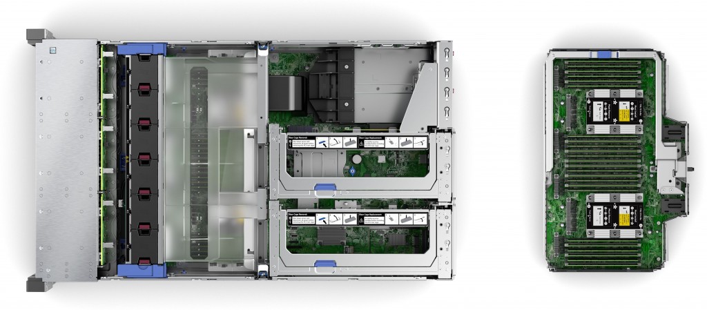 DL580 Вид сверху со снятой крышкой