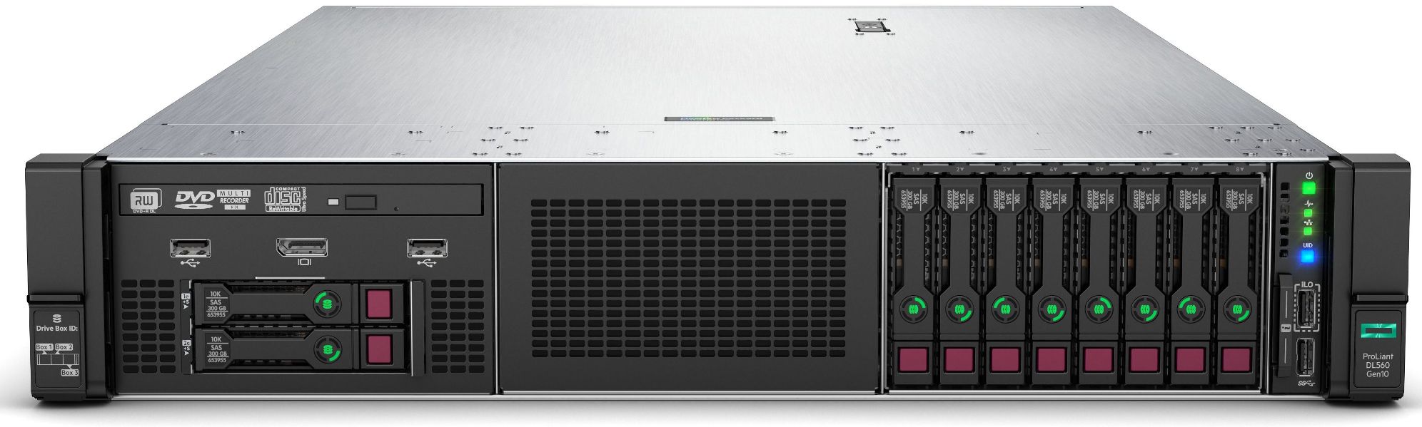 DL560 Передняя панель с отсеками для дисков формата 2.5