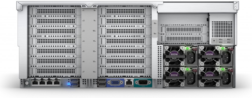 DL580 Вид сзади