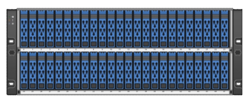 Вид передней панелей AFF A800